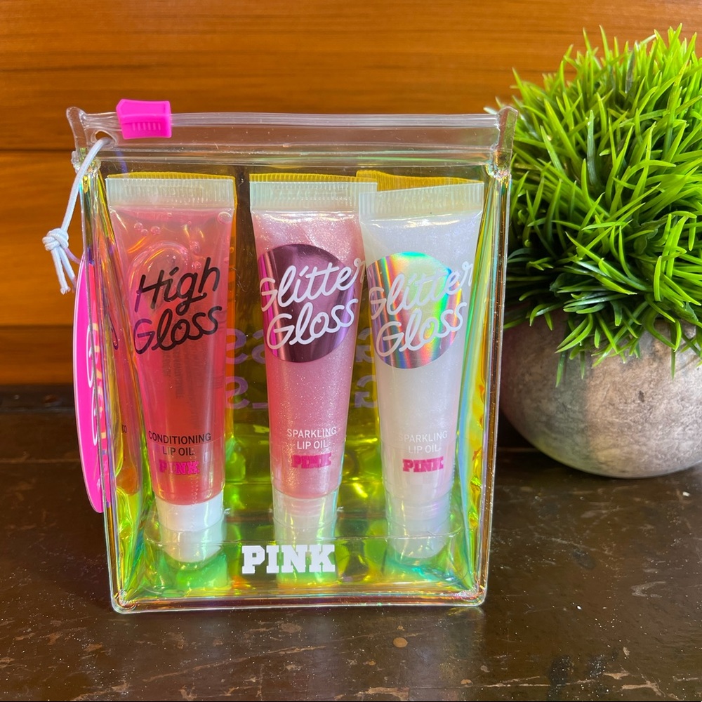 NWT Trio of #Pink Lipglosses